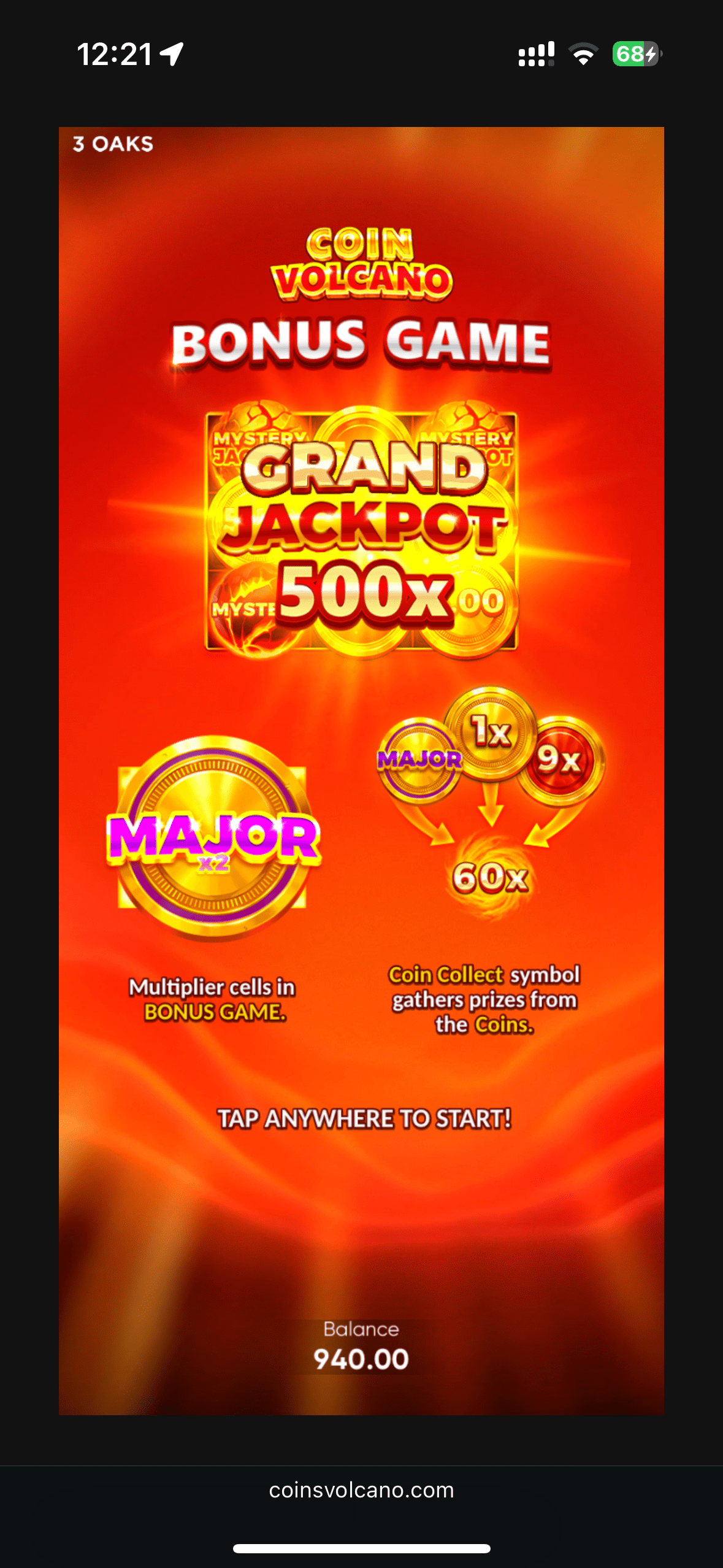 Coin Volcano Jogar no telefone