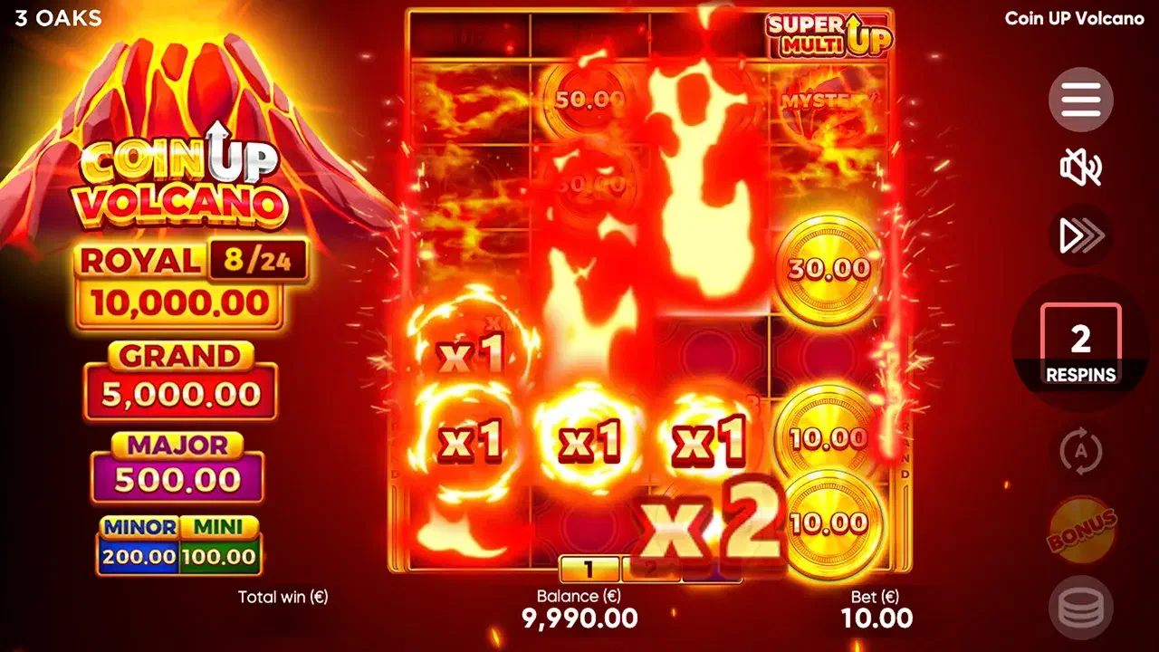 Coin UP Volcano, descarga y acceso por dispositivo