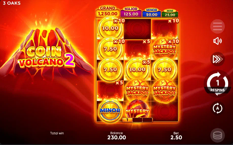 Множники Coin Volcano 2 Множники Coin Volcano 2
