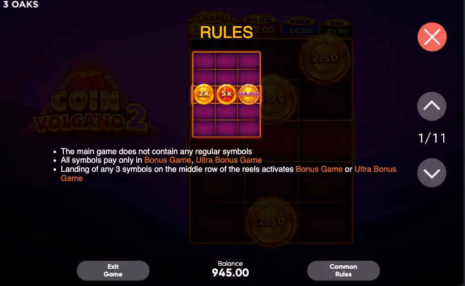 Coin Volcano 2 juego