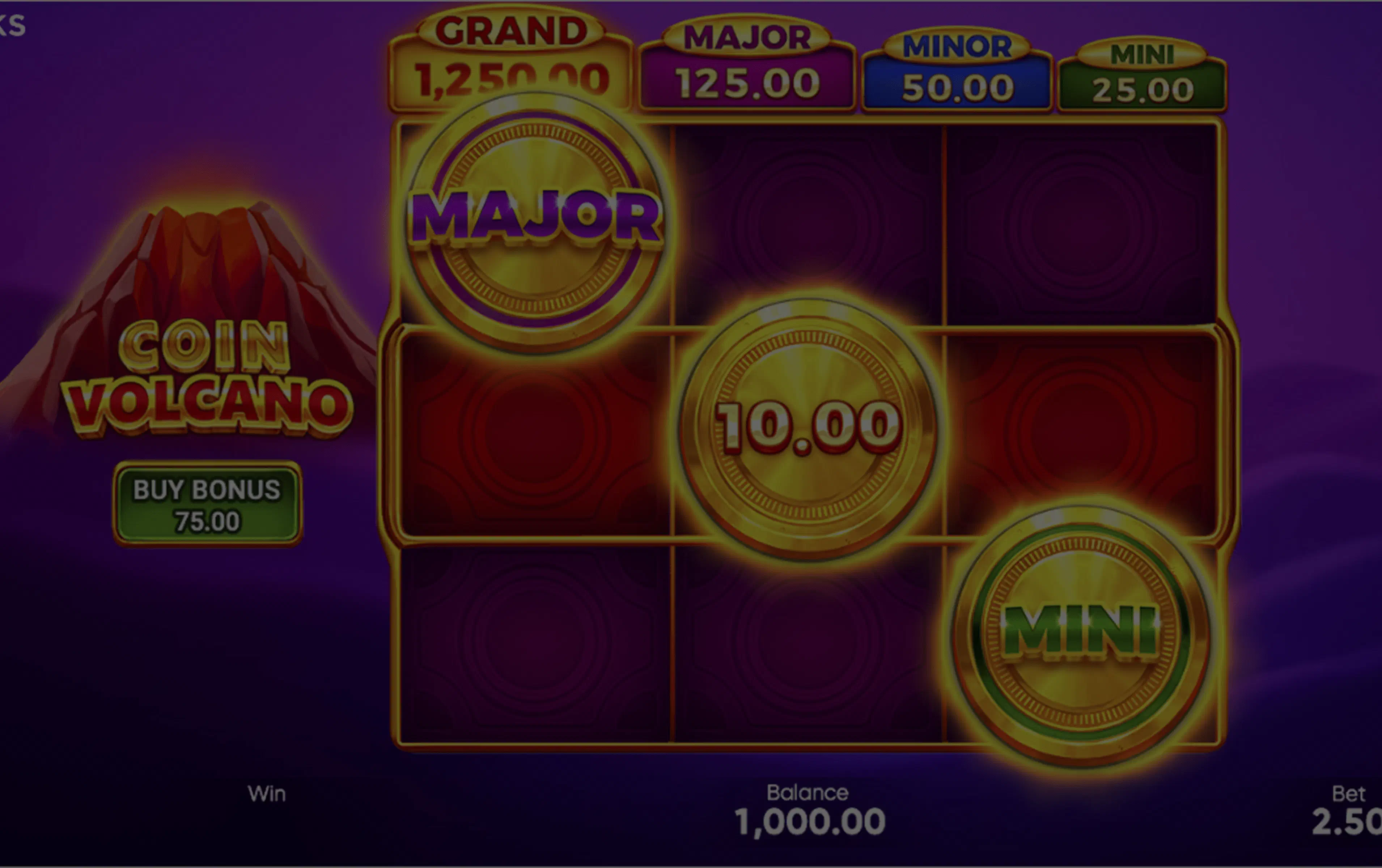 Coin Volcano demo, play free