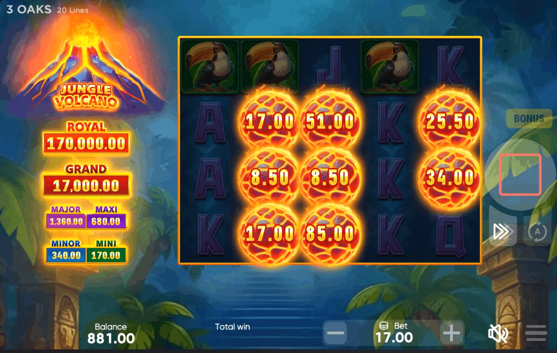 Jungle Volcano spielen – Budget-Regeln für hohe Varianz
