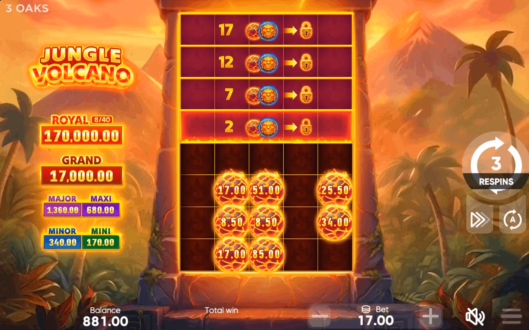 Demo de Jungle Volcano — jugar gratis