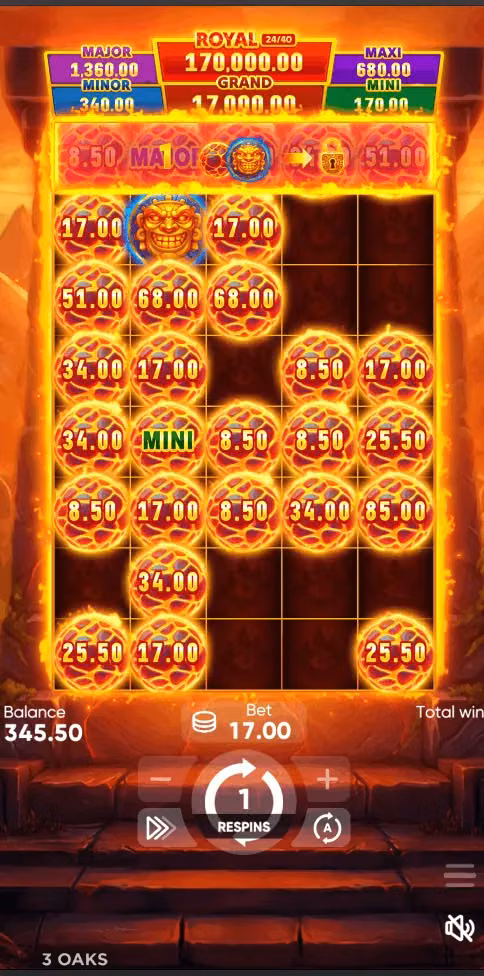 Jungle Volcano — le jeu sur l'écran d'un téléphone