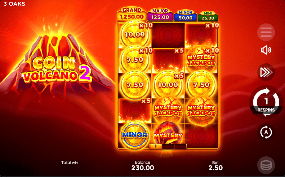 maximum jackpot (Grand Jackpot) of 500x the bet size