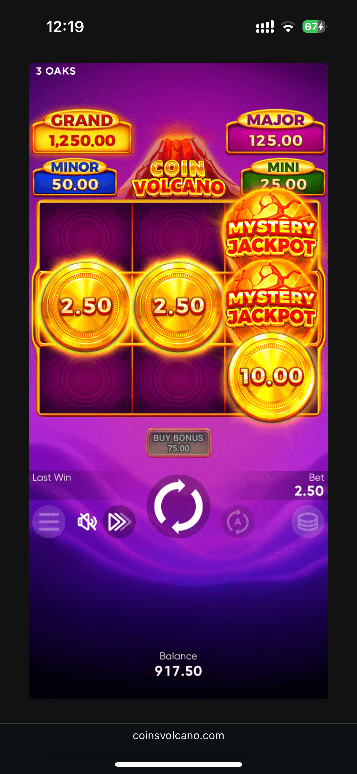 Jugar a Coin Volcano en Iphone 14/15/16 Jugar a Coin Volcano en Iphone 14/15/16